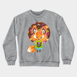 fox named liso on halloween Crewneck Sweatshirt